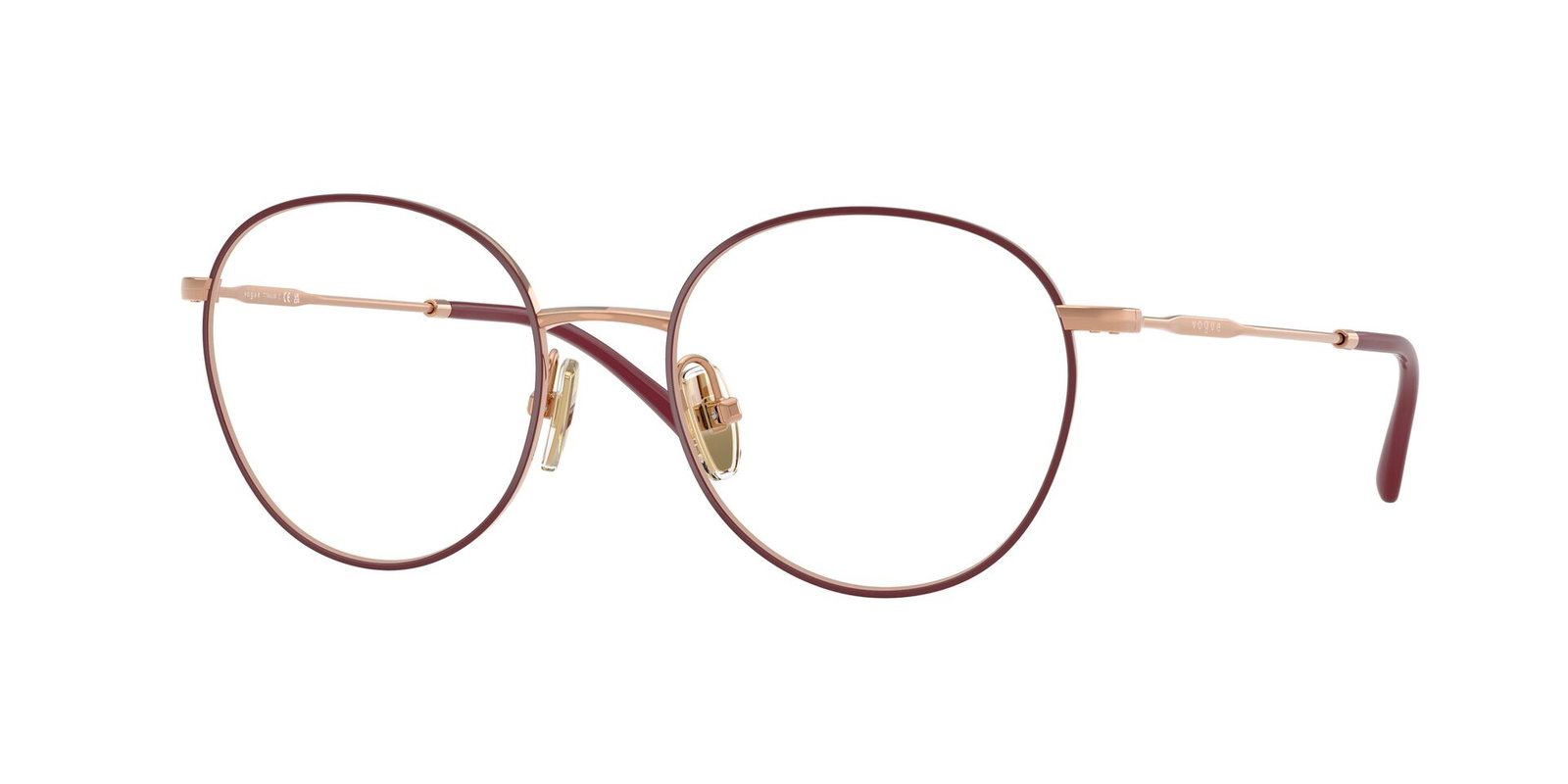 Auf diesem Bild sehen Sie die Korrektionsbrille 4280 von Vogue in Gold.