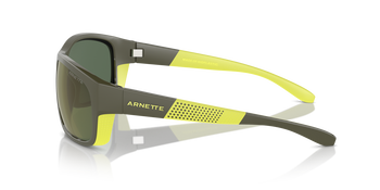 Das Bild zeigt die Sonnenbrille AN4337 28546R von der Marke Arnette in grau/gelb.