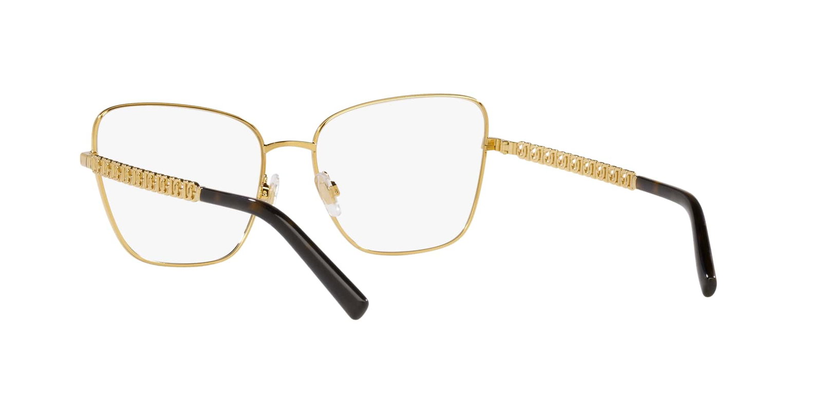 Das Bild zeigt die Korrektionsbrille DG1346 02 von der Marke D&G in gold.