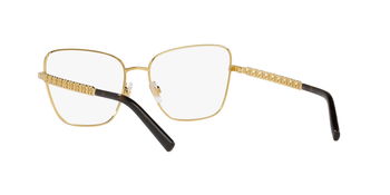 Das Bild zeigt die Korrektionsbrille DG1346 02 von der Marke D&G in gold.