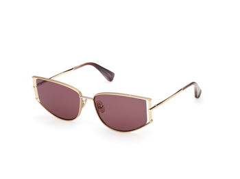 Das Bild zeigt die Sonnenbrille MM0141 von der Marke Max Mara in Blassgold.