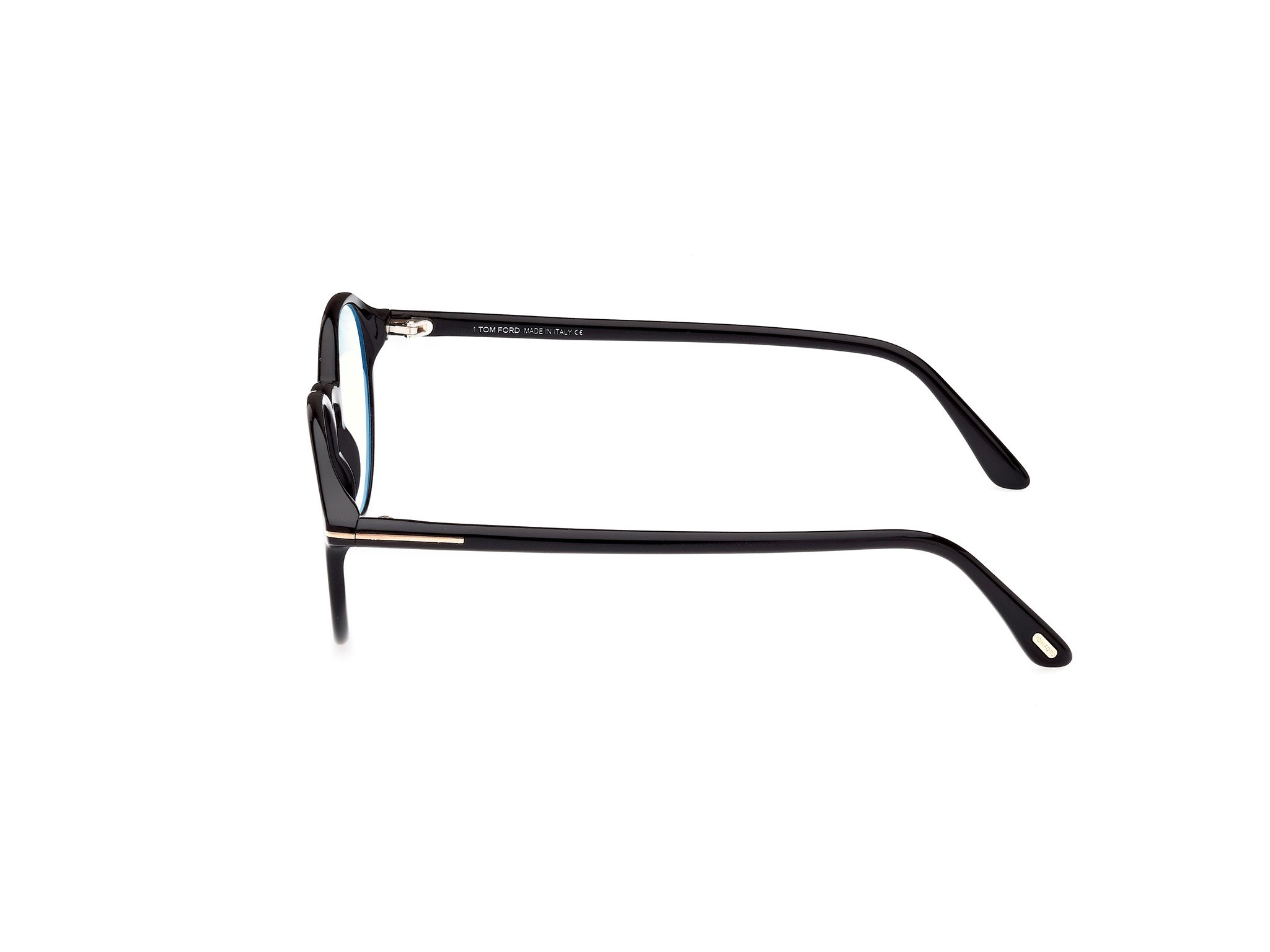 Das Bild zeigt die Korrektionsbrille FT5867-B 001 von der Marke Tom Ford in schwarz.
