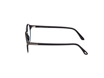 Das Bild zeigt die Korrektionsbrille FT5867-B 001 von der Marke Tom Ford in schwarz.