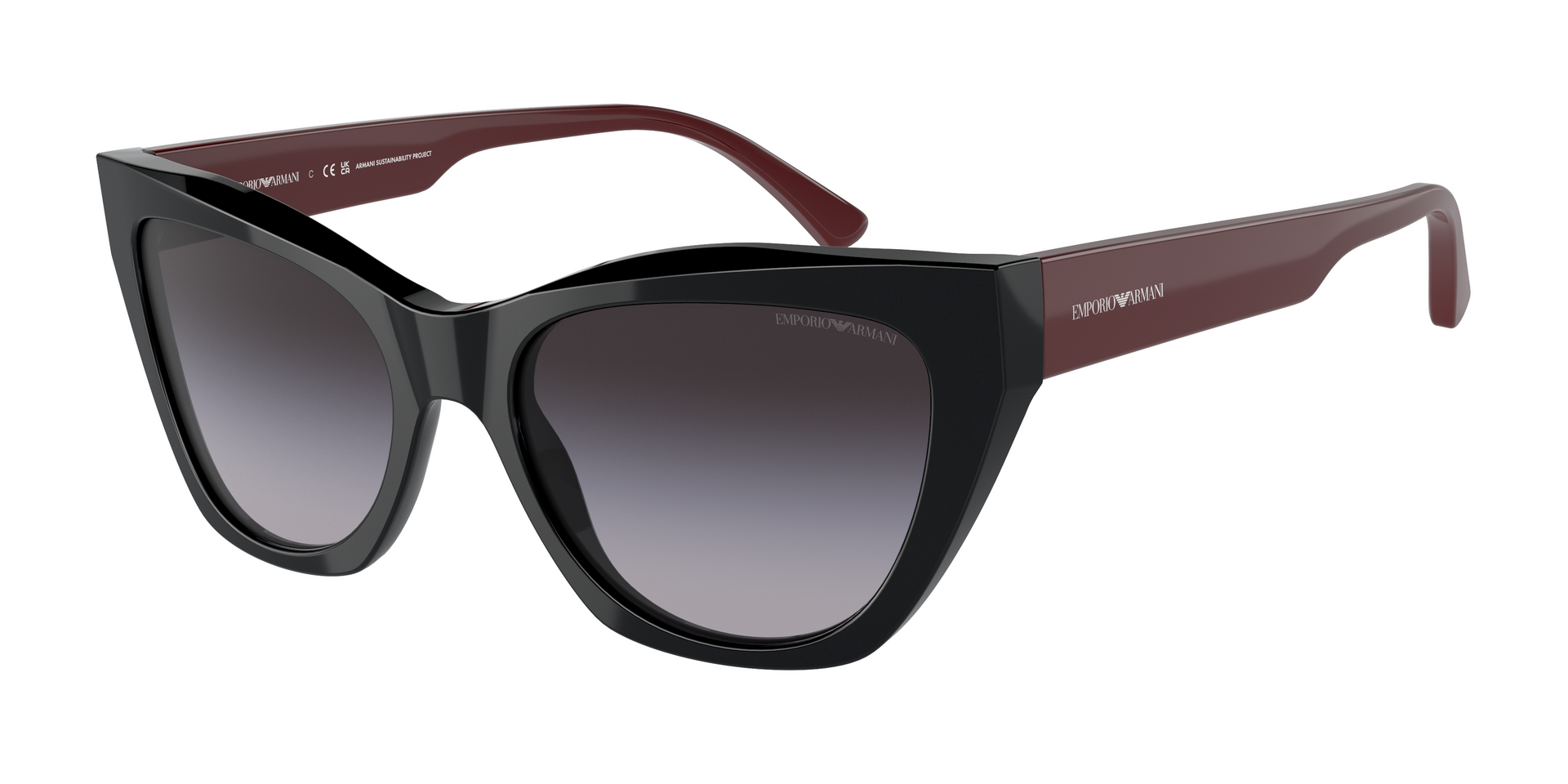 Das Bild zeigt die Sonnenbrille EA4176 50178G von der Marke Emporio Armani in schwarz.