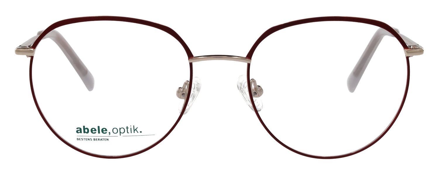 abele optik Brille für Damen gold/dunkelrot 146731