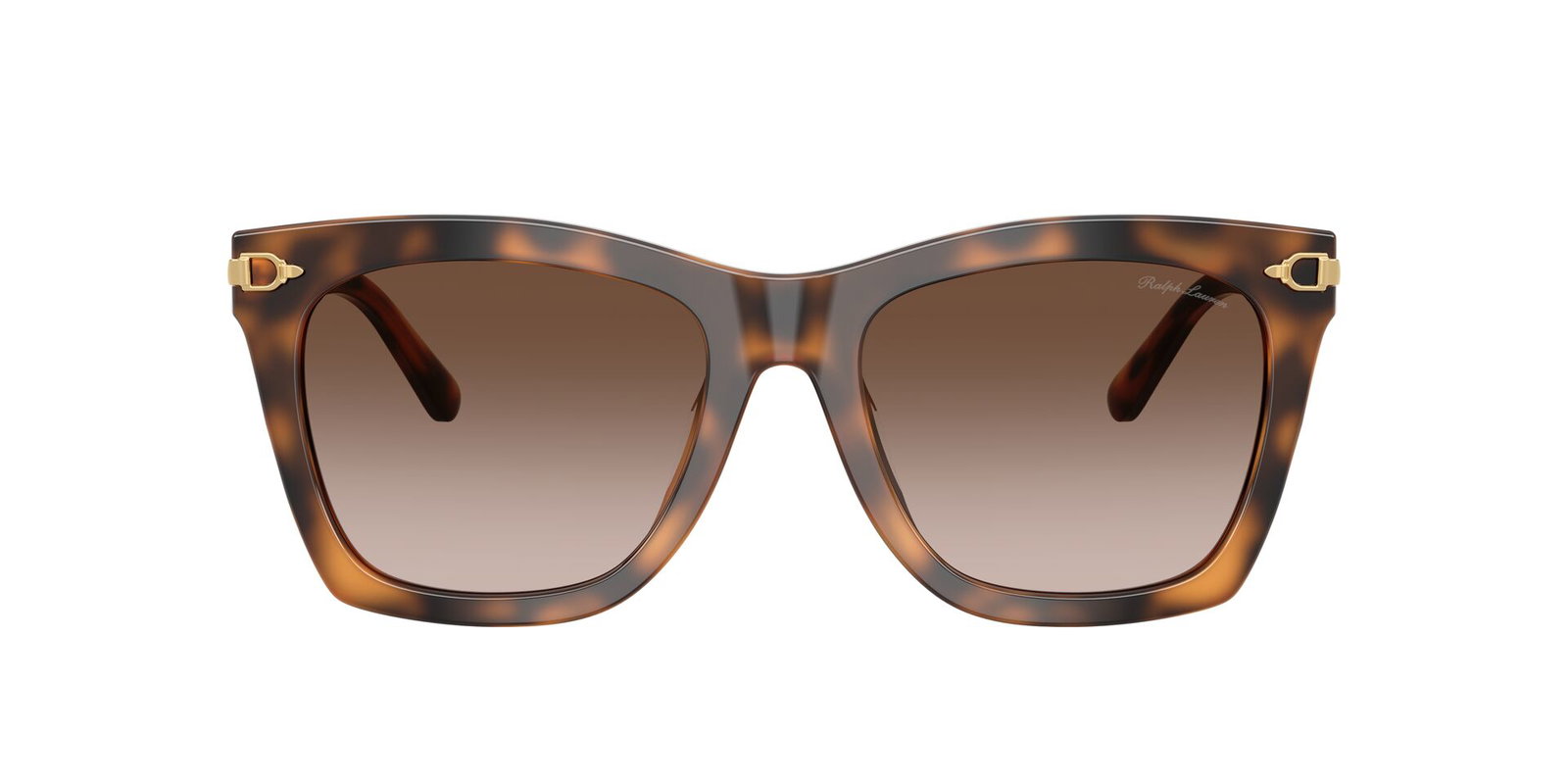 Das Bild zeigt die Ralph Lauren Sonnenbrille RL8235U in Havana von vorne.