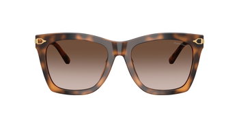 Das Bild zeigt die Ralph Lauren Sonnenbrille RL8235U in Havana von vorne.