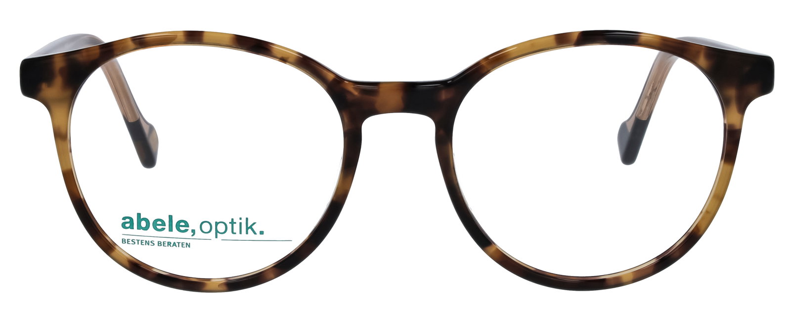 Das Bild zeigt die Korrektionsbrille 148851 von der Marke Abele Optik in hellbraun havanna.
