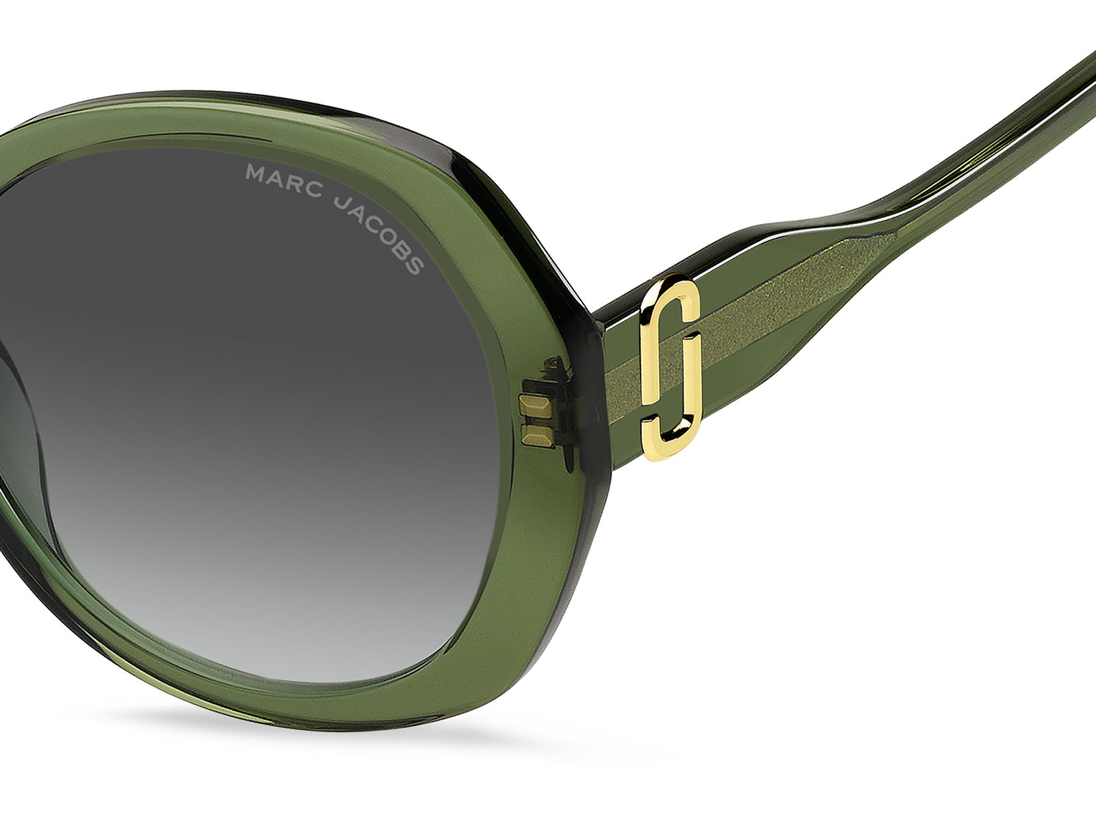 Das Bild zeigt die Sonnenbrille Marc 763/S 1Ed von der Marke Marc Jacobs in Grün.
