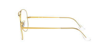 Das Bild zeigt die Korrektionsbrille RX6489 3086 von der Marke Ray-Ban in Gold.