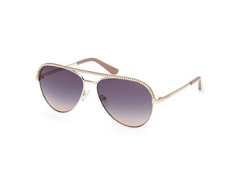 Guess Sonnenbrille für Damen in glänzendes Blassgold GU00271 32B 60