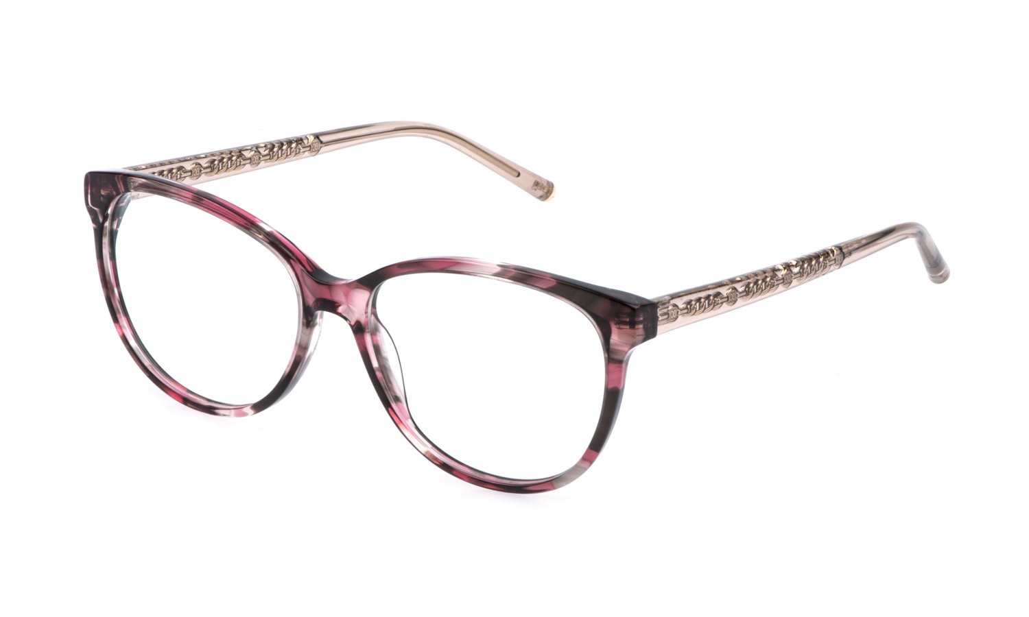 Escada Brille VESF36 01KE in Pink gemustert