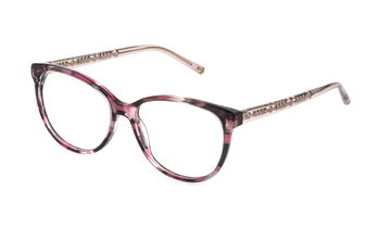 Escada Brille VESF36 01KE in Pink gemustert