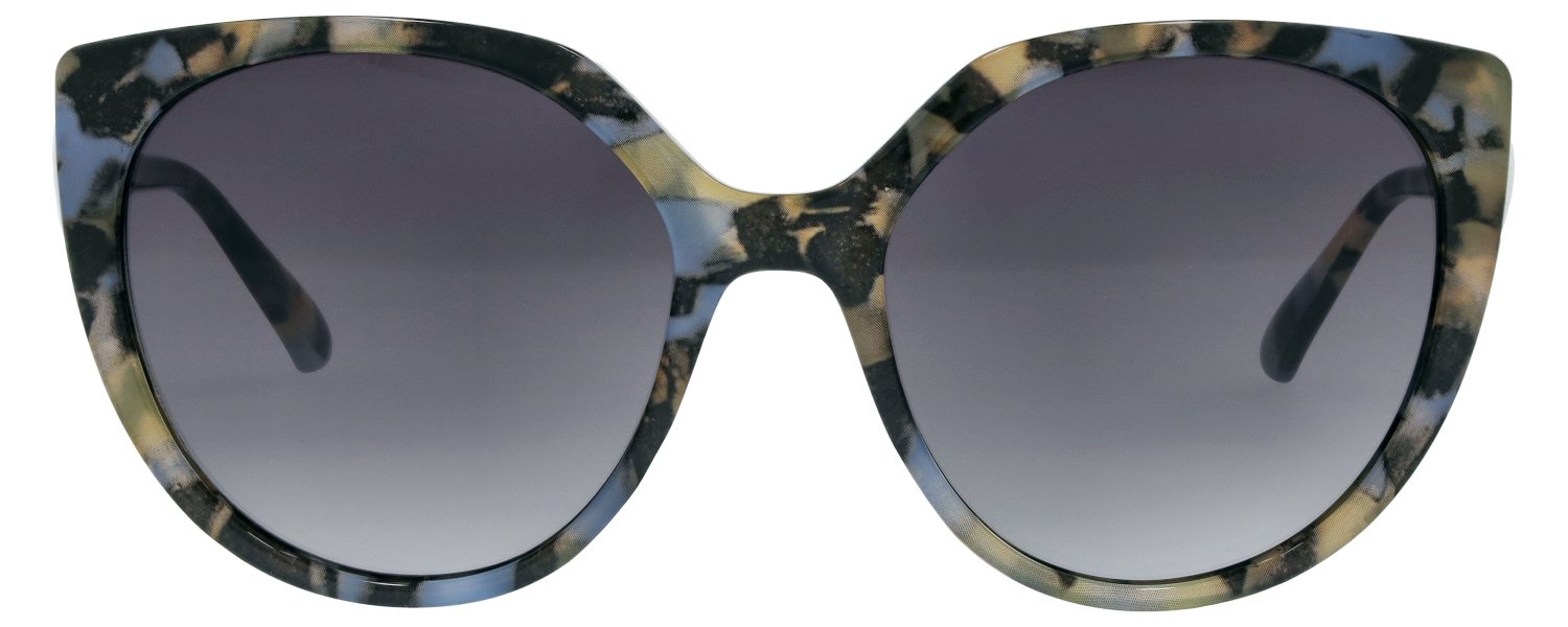 abele optik Sonnenbrille für Damen blau-grün-schwarz gemustert 720281