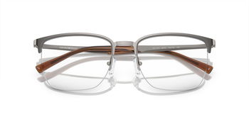 Das Bild zeigt die Korrektionsbrille EA1151 3010 von der Marke Emporio Armani in Silber/Bordeaux.