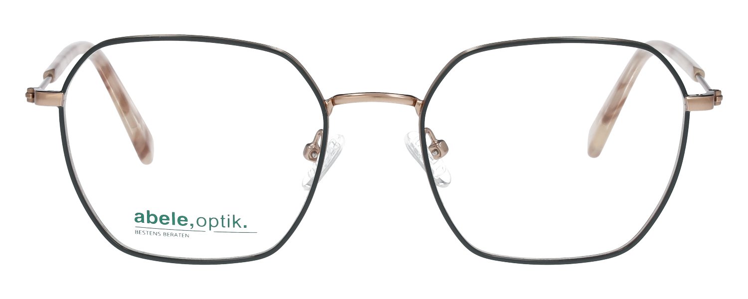 abele optik Brille für Damen in roségold/dunkelgrau 147101