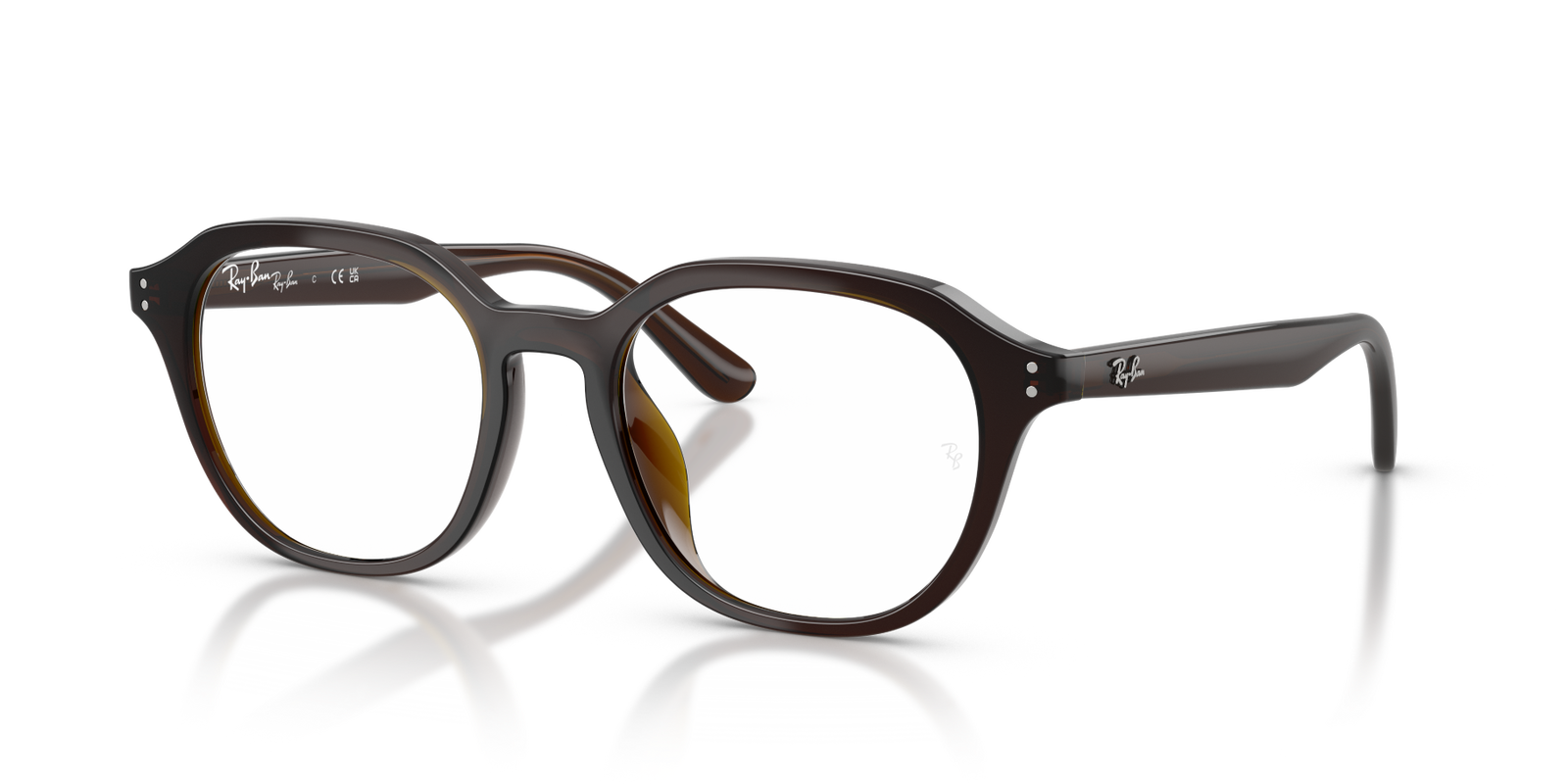 Ray Ban Brille in Braun Transparent 0RX7259D 8502 52
