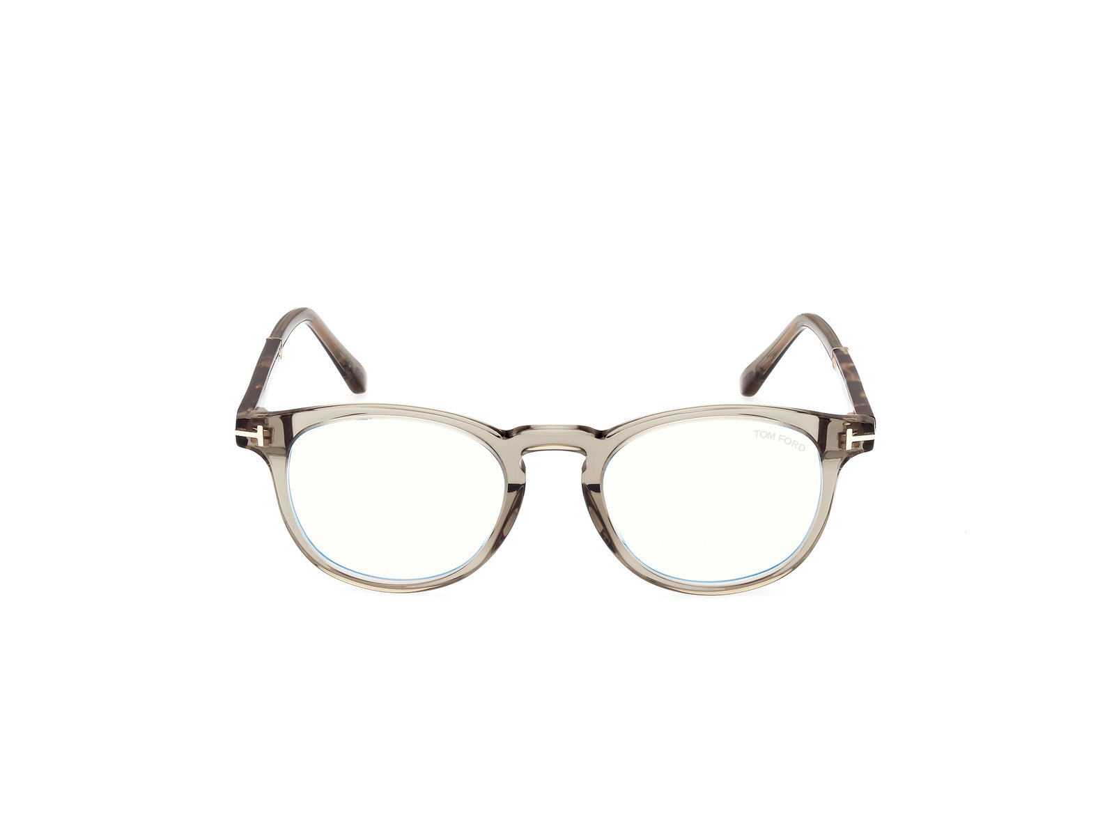 Das Bild zeigt die Korrektionsbrille FT5891-B 095 von der Marke Tom Ford in gold/havanna.