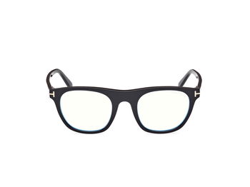 Das Bild zeigt die Korrektionsbrille FT5895-B 001 von der Marke Tom Ford in schwarz.