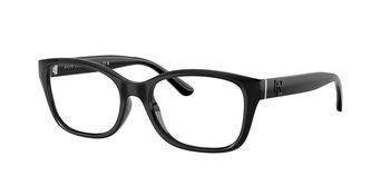 Das Bild zeigt die Korrektionsbrille RL6252U von der Marke Ralph Lauren in Schwarz.