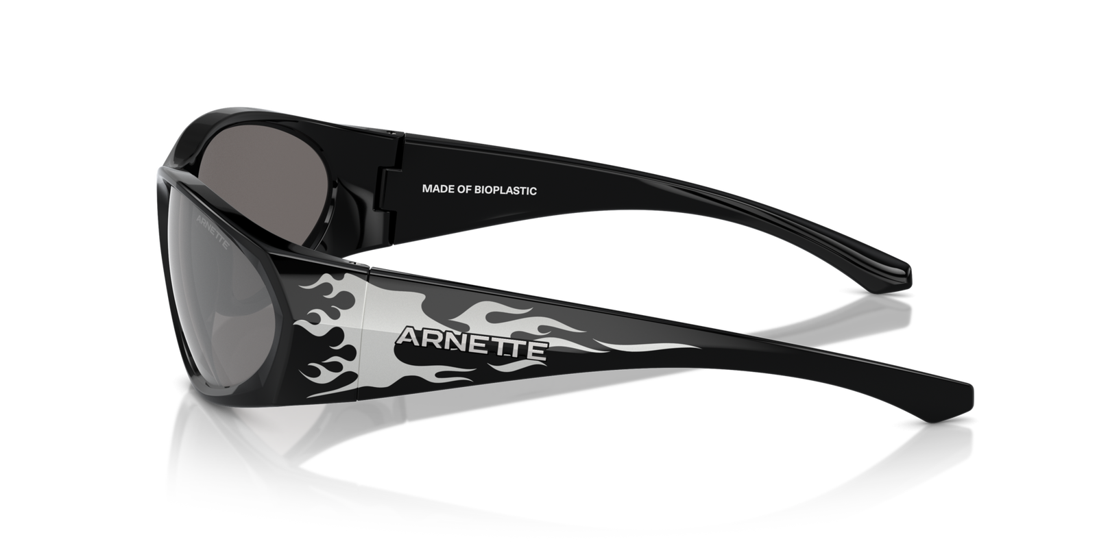 Das Bild zeigt die Sonnenbrille AN4342 29606G von der Marke Arnette in schwarz.