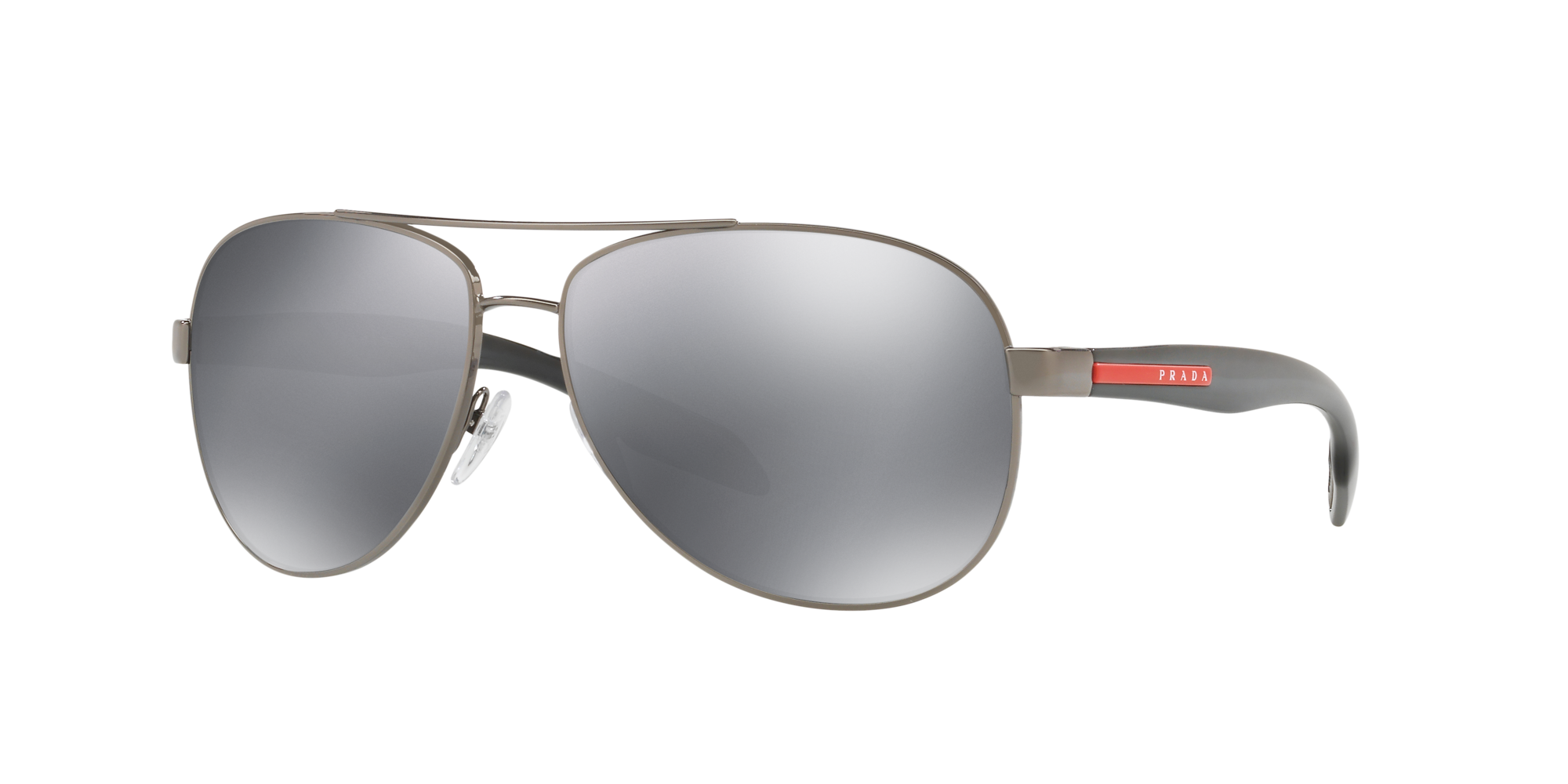 Prada Linea Rossa Sonnenbrille für Herren in Silber PS 53PS 5AV5L0 62