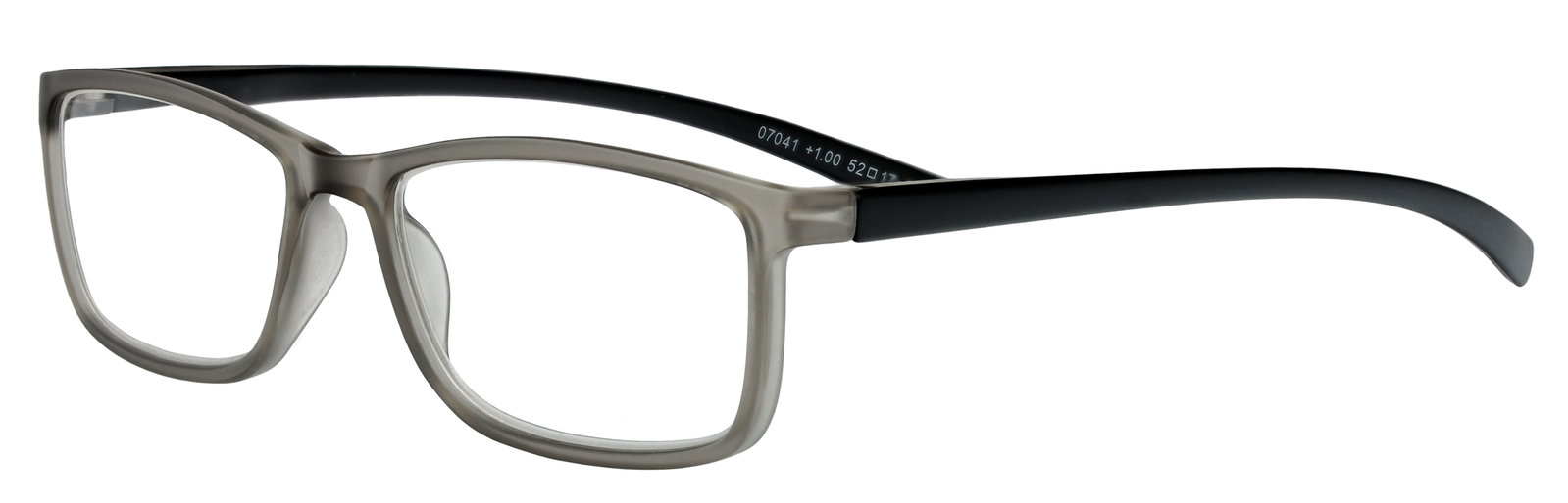 Fertiglesebrille 07041 in Grau Transparent