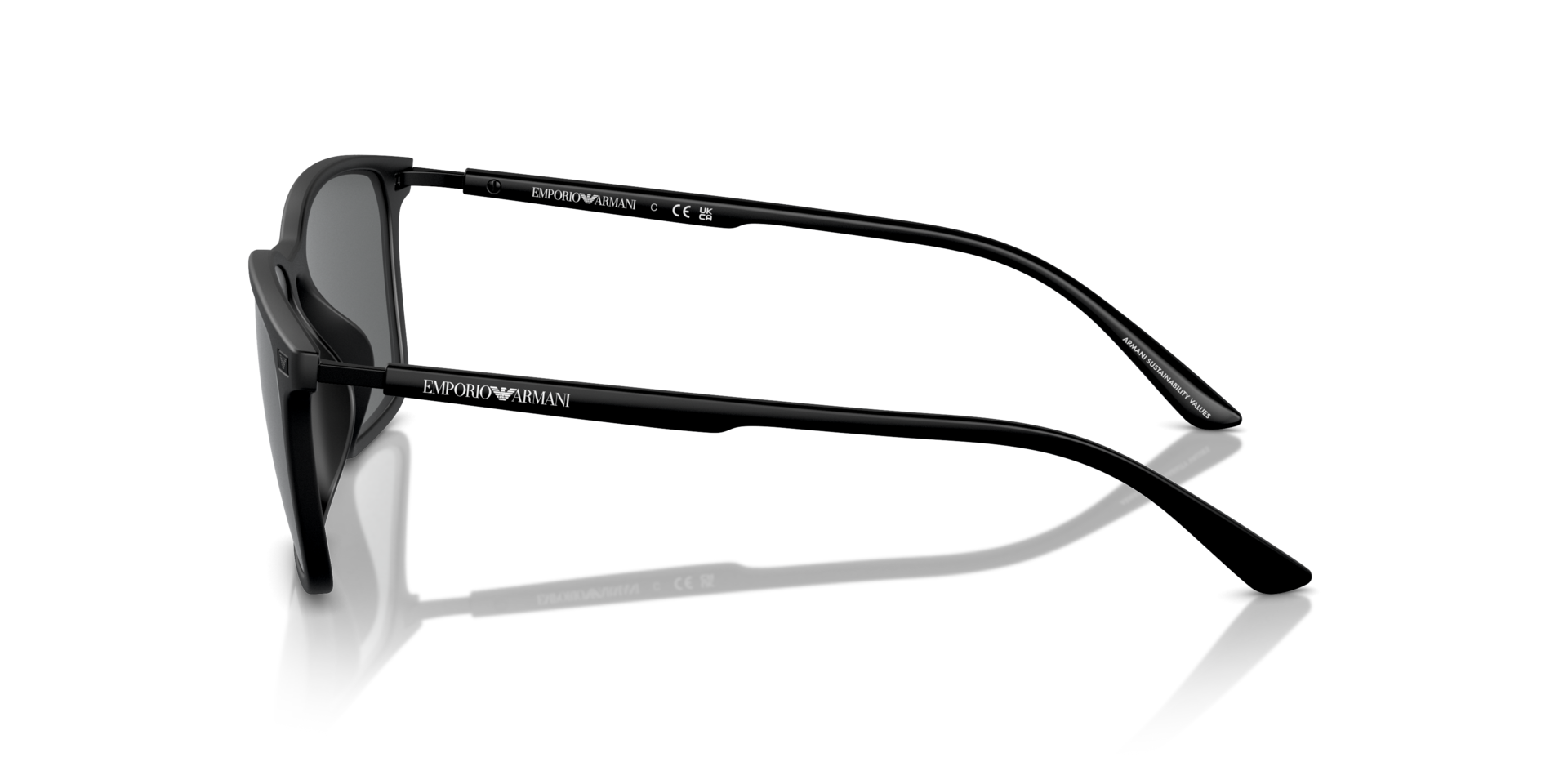 Das Bild zeigt die Sonnenbrille EA4223 500187 von der Marke Emporio Armani in schwarz.