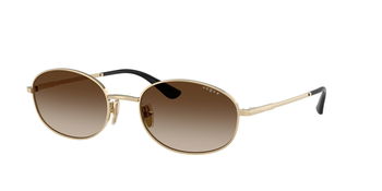 Das Bild zeigt die Sonnenbrille VO5599S von der Marke Vogue in Hellgold.