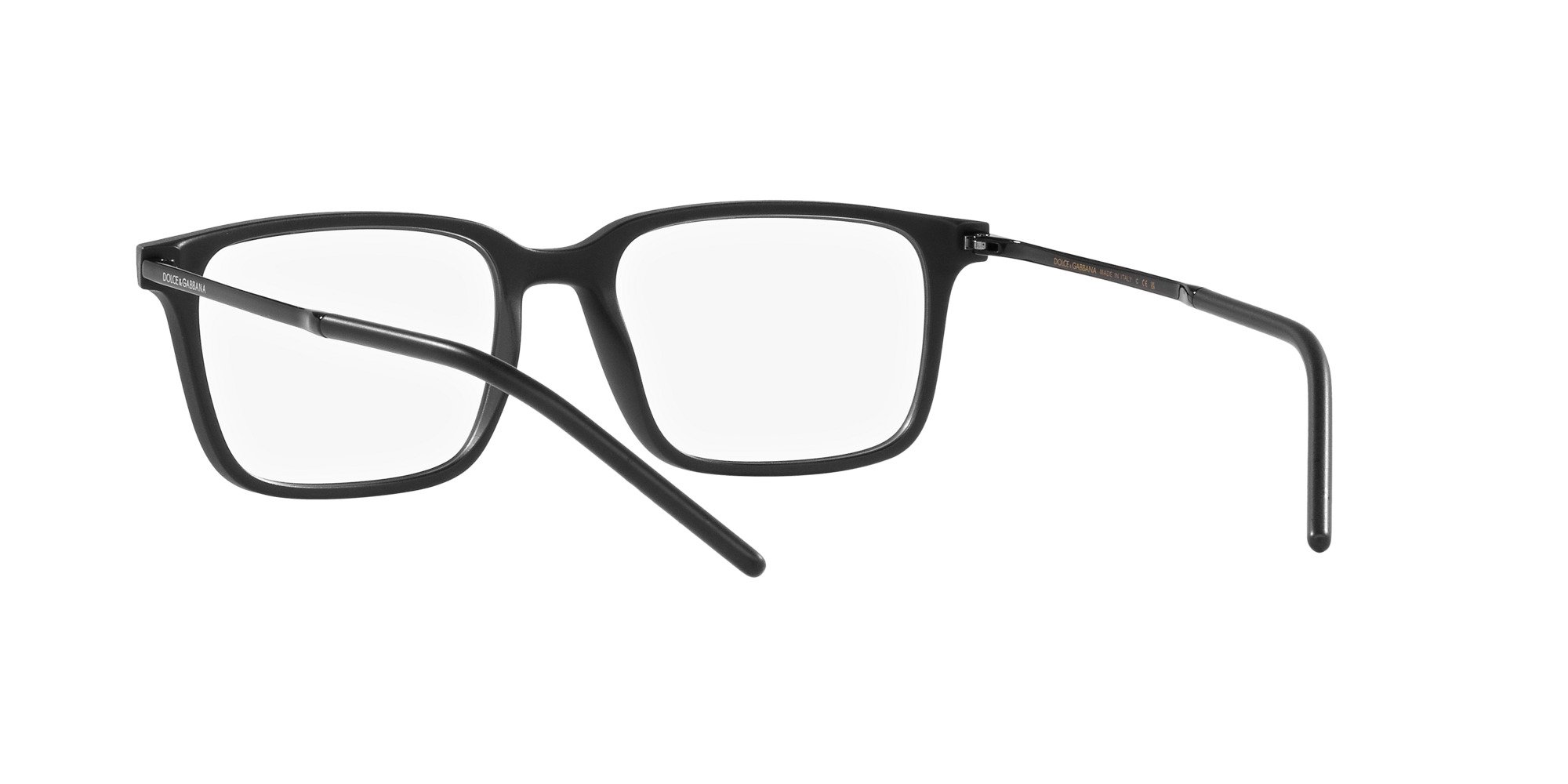 Das Bild zeigt die Korrektionsbrille DG5099 2525 von der Marke D&G in matt schwarz.