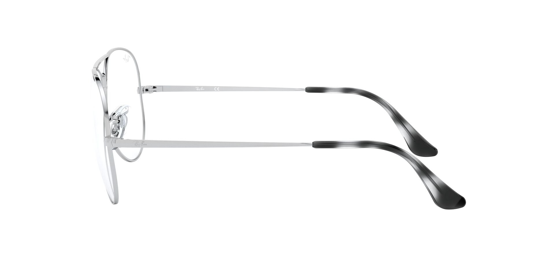 Das Bild zeigt die Korrektionsbrille RX6489 2501 von der Marke Ray Ban in Siber.