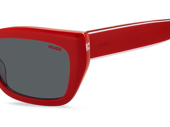 Das Bild zeigt die Sonnenbrille HG1301/S 92Y von der Marke Hugo in rot.