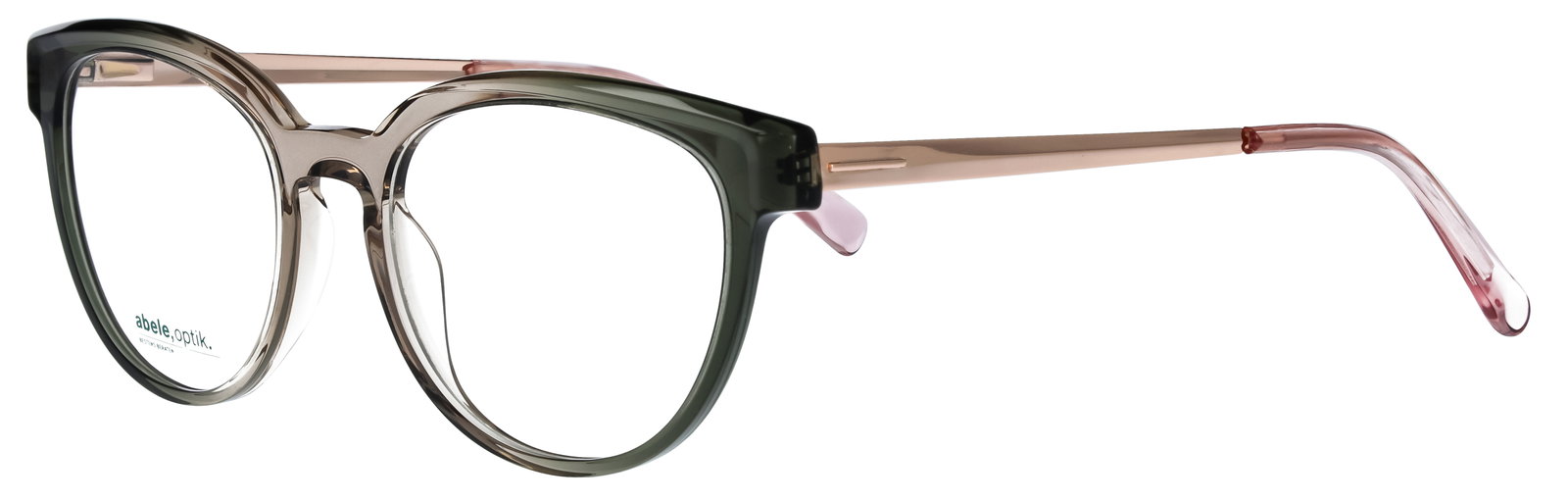 abele optik Brille für Damen in grün-braun transparent 149121