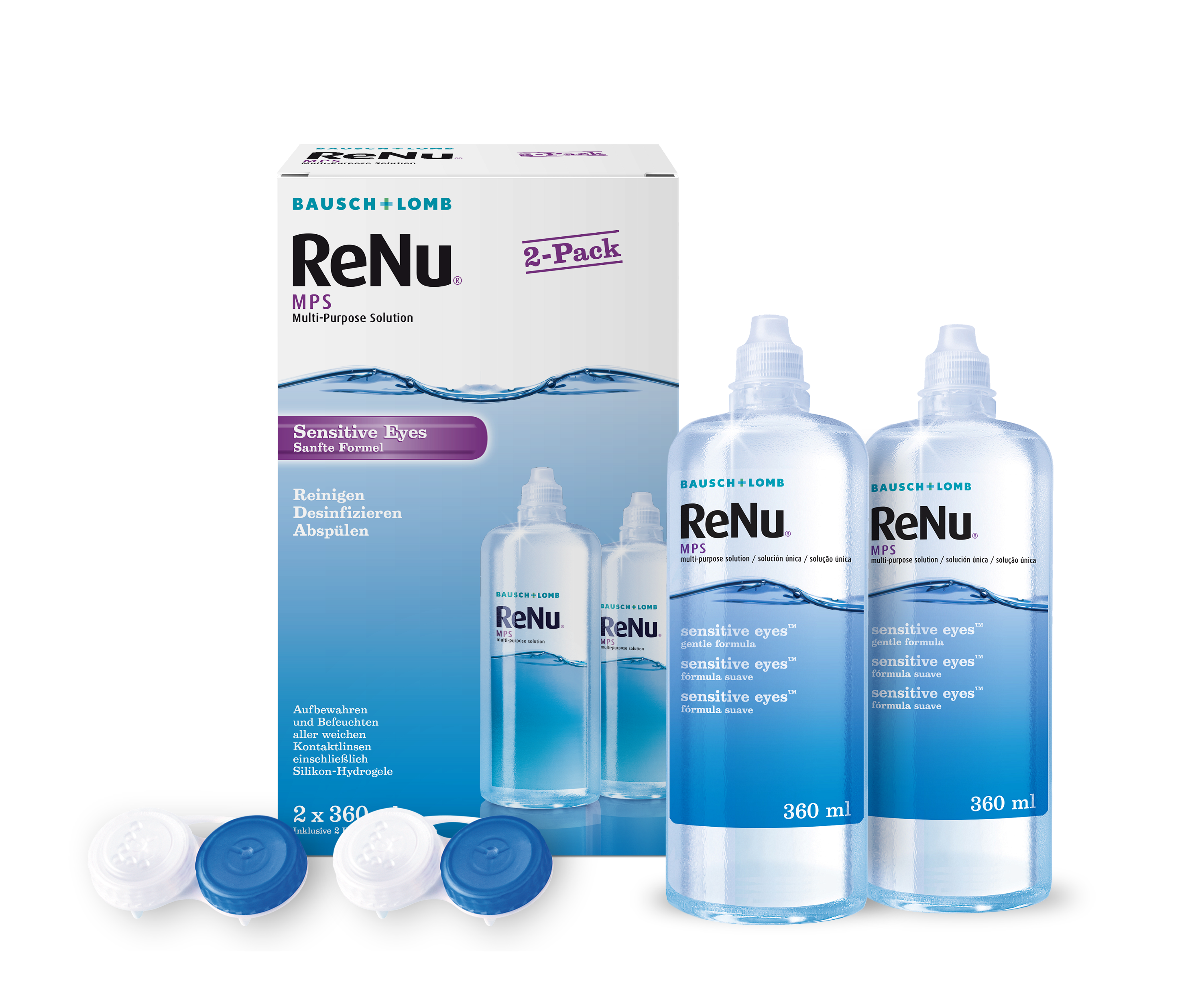 ReNu MPS Sensitive Eyes 2-Pack, Bausch & Lomb (2 x 360 ml)