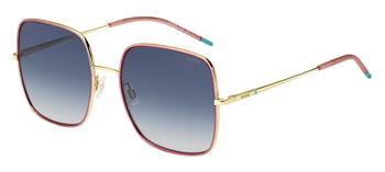 Das Bild zeigt die Sonnenbrille HG1293/S EYR von der Marke Hugo in gold/pink.