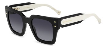 Das Bild zeigt die Sonnenbrille HER 0255/S von der Marke Carolina Herrera in Schwarz/Weiß.
