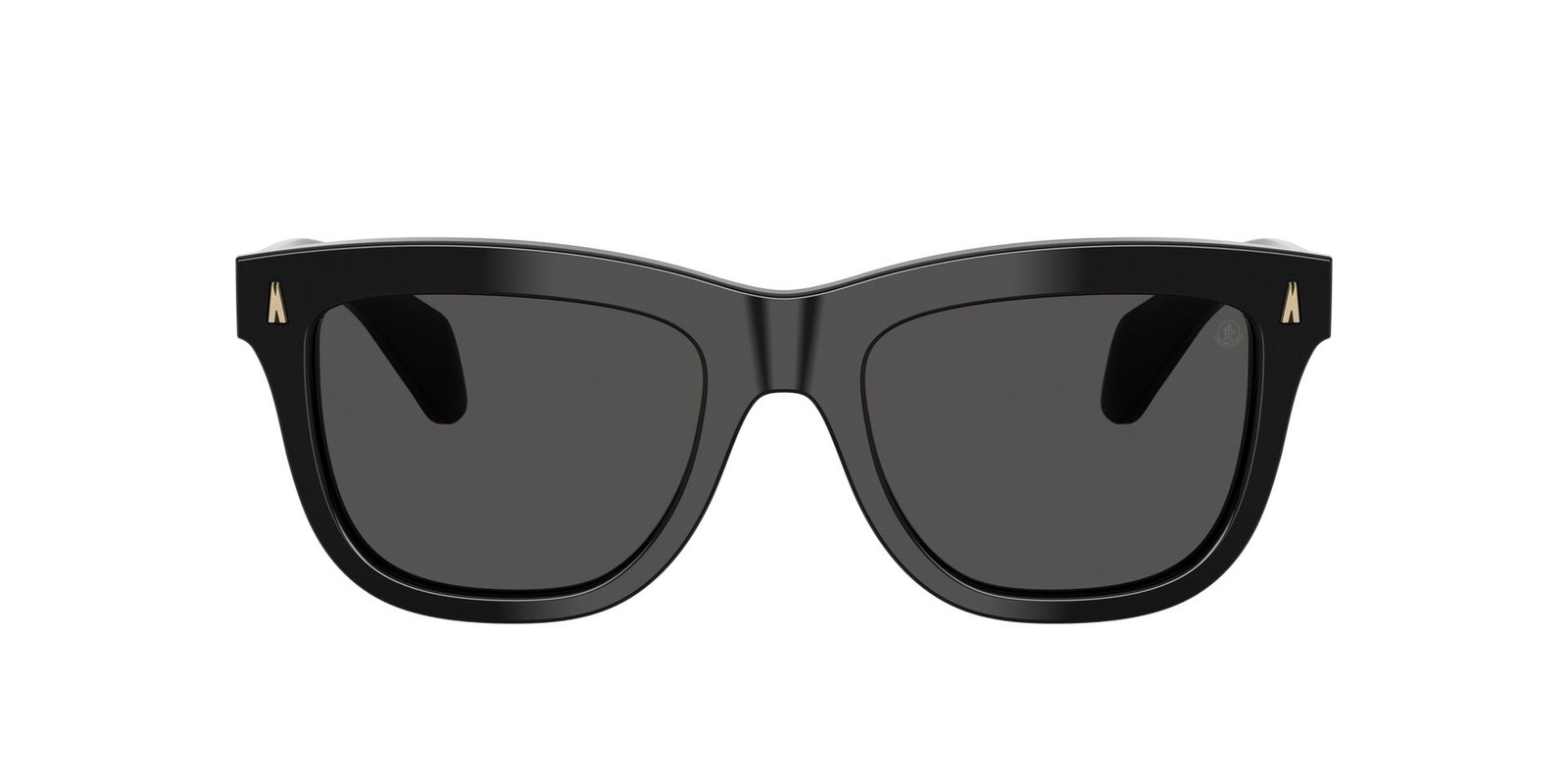 zu sehen ist die Sonnenbrille 6023 von Moncler in der Farbe Schwarz