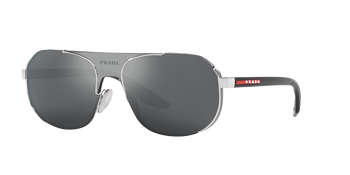 Prada Linea Rossa Sonnenbrille für Herren in Silber PS 53YS 1BC07U 40