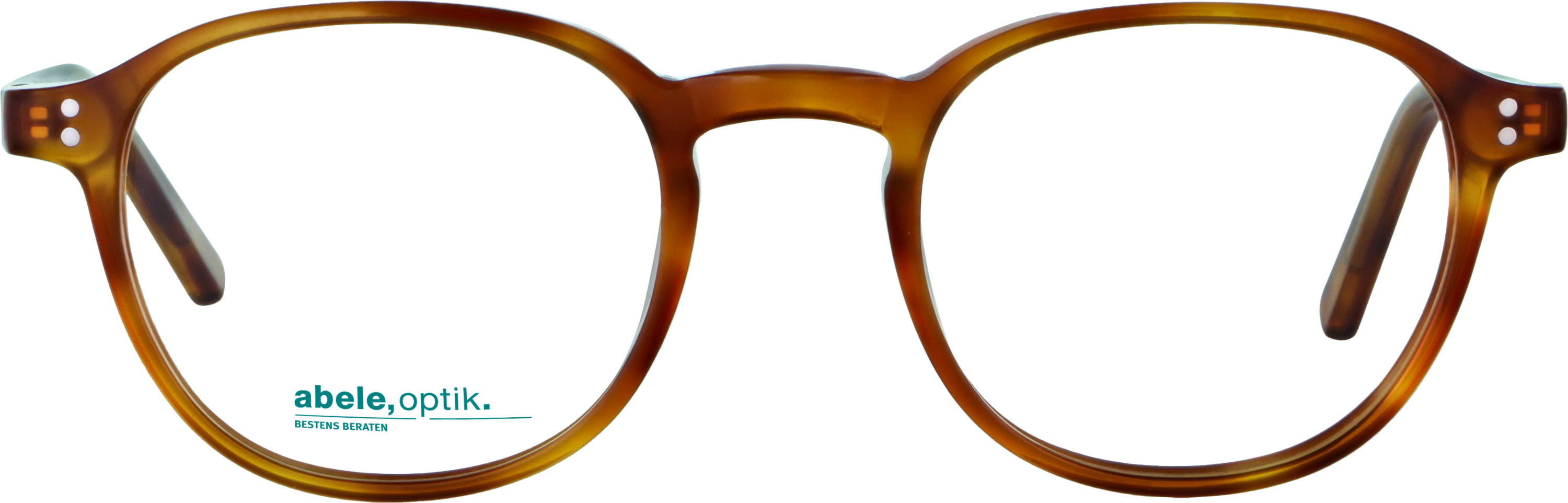 Das Bild zeigt die Korrektionsbrille 142001 von der Marke Abele Optik in havanna hell.