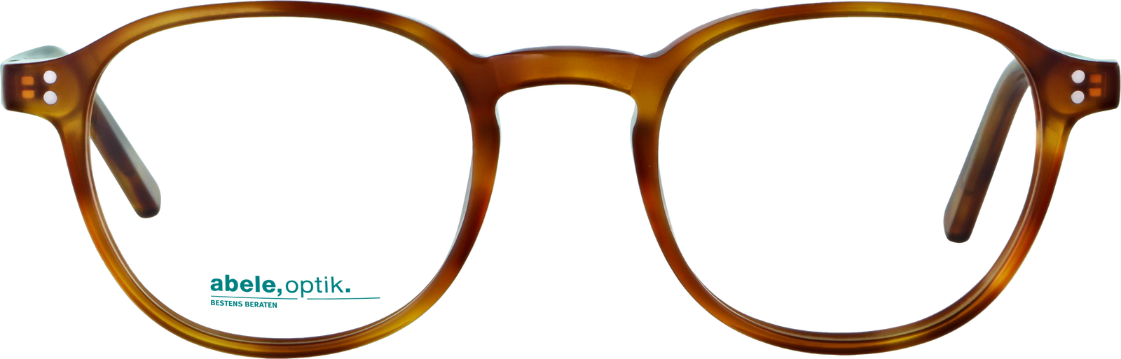 Das Bild zeigt die Korrektionsbrille 142001 von der Marke Abele Optik in havanna hell.
