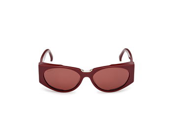Das Bild zeigt die Sonnenbrille MM0160 von der Marke Max Mara in Bordeaux.