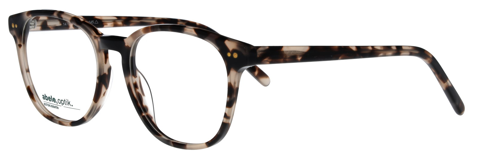 Das Bild zeigt die Korrektionsbrille 147861 von der Marke Abele Optik in schwarz matt.