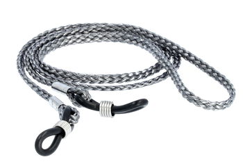 Das Bild zeigt ein Brillenband in grau-schwarz.