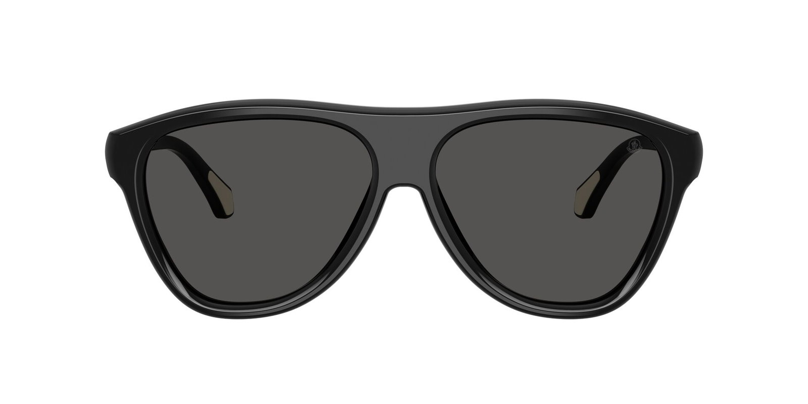 zu sehen ist die Sonnenbrille 6025U von Moncler in der Farbe Schwarz.