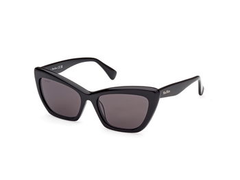 Das Bild zeigt die Sonnenbrille MM0063 01A von der Marke Max Mara in Schwarz.