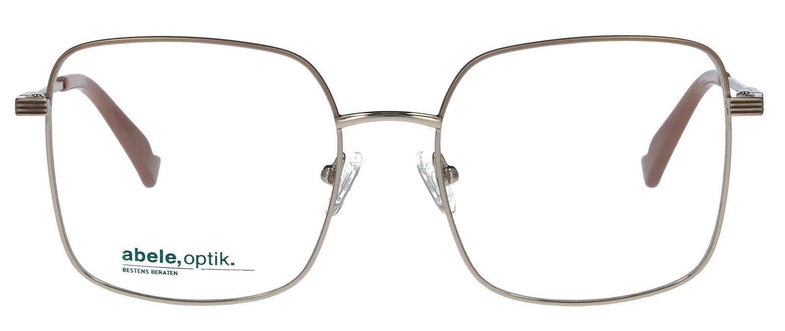 Das Bild zeigt die Korrektionsbrille 147921 von der Marke Abele Optik in weißgold.
