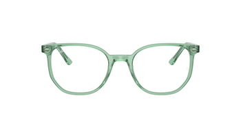 Das Bild zeigt die Korrektionsbrille RX5397 8443 von der Marke Ray-Ban in Mint gestreift.