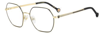 Carolina Herrera Brille 0286 2M2 53 in Schwarz Gold