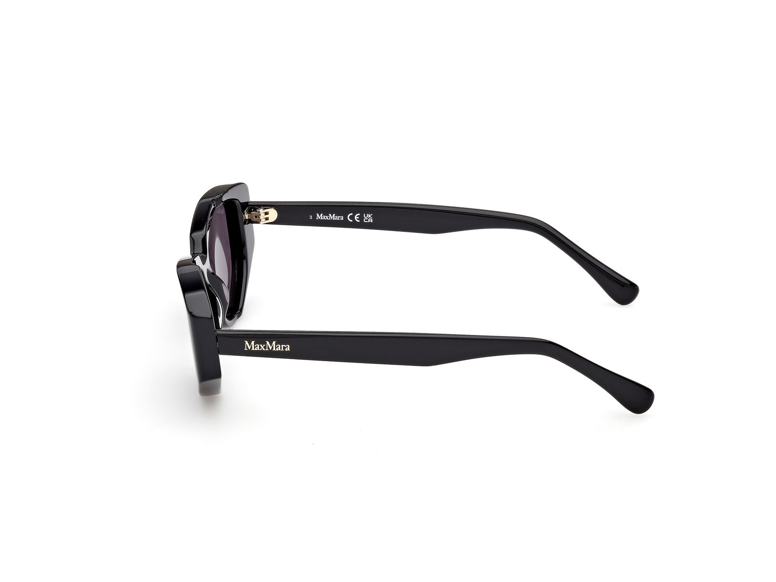 Das Bild zeigt die Sonnenbrille MM0161 von der Marke Max Mara in Schwarz.