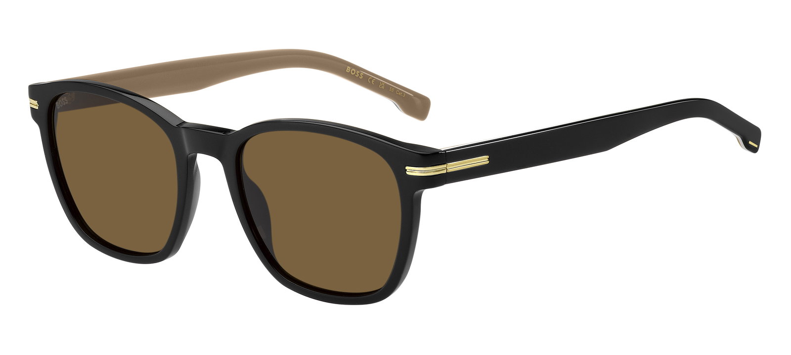 Das Bild zeigt die Sonnenbrille 1505S 807 von der Marke Boss in schwarz.